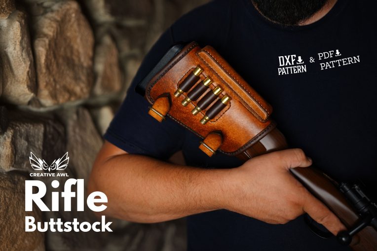 Riffle buttstock [PDF & DXF pattern]