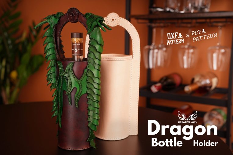 Dragon Bottle Holder [PDF & DXF pattern]