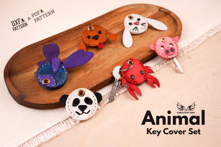 Animal Key Covers [PDF & DXF pattern]